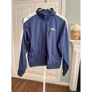 NWT Mighty Fine NASA Boys Track Jacket Navy Space Shuttle Graphic Zip Up Large